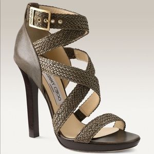 Jimmy Choo Seattle Sandal Heel -  Olive